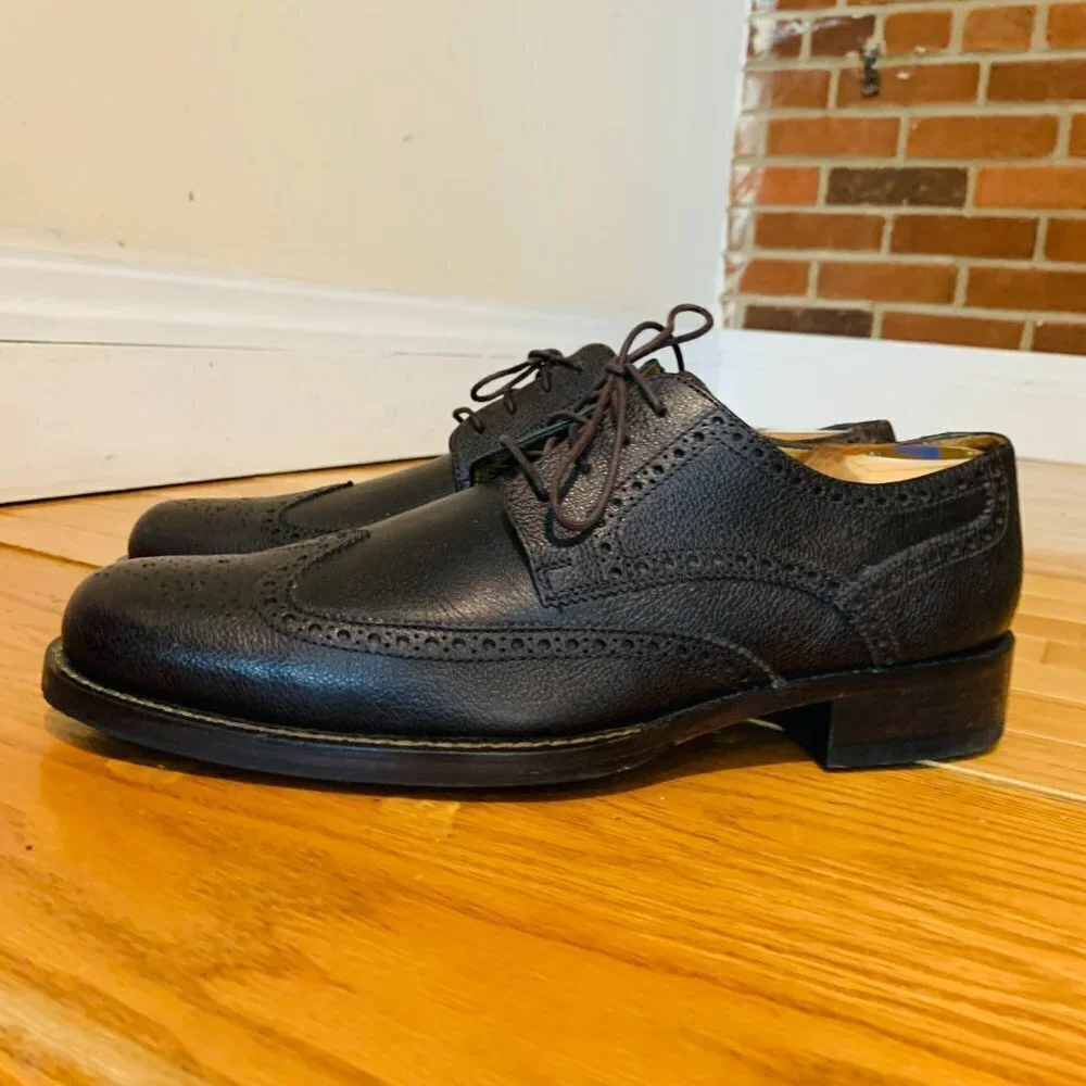 Cole Haan Mens Size 10.5 D Wingtip Oxford Leather Dress Shoes